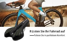 Lutuo Fahrradsattel Bequemes Gel Gepolstertes Sitzkissen Fur Mountainbike Rennrad Damen Herren Und Kinderfahrrader Amazon De Sport Freizeit