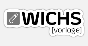 'WICHS [vorlage]' Sticker | Spreadshirt