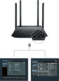 2 băng tần chuẩn ac1300 (2.4ghz:400mbps+ 5ghz: Rt Ac1300uhp Wlan Router Asus Schweiz