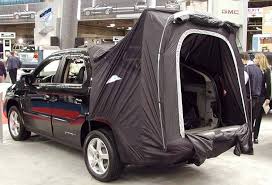 Ease Camping With Pontiac Aztek Tent Heckzelt Autos Zelten
