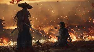 Encore un fond d'écran gamer : Un Fond D Ecran Dynamique Sur Ps4 Pour Ghost Of Tsushima