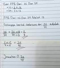 Mereka memulai penelitian pada bulan januari 2019 … Pecahan Yang Senilai Dengan 26 39tolong Pake Cara Brainly Co Id
