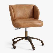 Smaller items (and office furniture from bush and bestar as well as all tov orders). Vegan Leather Caramel Wingback Swivel Desk Chair Pottery Barn Teen