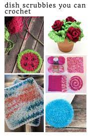 By alternating working between a textured scrubby yarn and a solid cotton you create a wonderful spiraling scrubby. Scrubbie Crochet Patterns Your Kitchen Needs A Set Of These