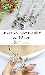 Engraved Name 3d Baby Feet Necklace With Birthstone Sterling Silver In 2021 Baby Feet Necklace Silver Earrings Prom Baby Feet Charm
