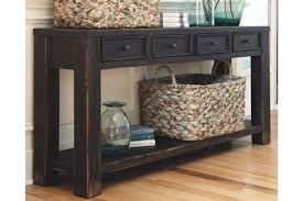 Gavelston Sofa Console Table Ashley Furniture Homestore Home Decor Black Sofa Table Decor