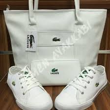 Bayan Lacoste Spor Ayakkabi Ve Canta Kombin 100 Tl Siparis Icin Erkekce Giyimm Instagram Hesabimiz Lacoste Ayakkabilar Moda