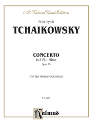 Piano Concerto No 1 In B Flat Minor Opus 23 Piano Duo 2 Pianos 4 Hands Book 2 Copies Required Peter Ilyich Tchaikovsky