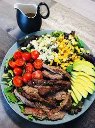 Grilled Steak Salad Cooks Well With Others Recipe Grilled Steak Salad Summer Recipes Dinner Easy Summer Dinners