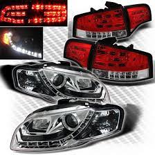 For 2006 2008 Audi A4 S4 B7 Drl Led Projector Headlights Led Tail Head Lights Projector Headlights Audi A4 Audi