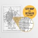 Printable Map of Abilene, Texas, USA With Street Names Instant ...