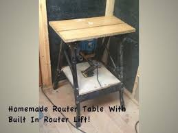In This Video Guys I Use A Simple Black And Decker Workmate To Build A Router Table And A Car Jack As A Router Table Build A Router Table Homemade Router