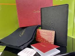 Cartier santos de cartier large model. Lot Cartier New Example Leather Jotter Notebook With Pencil Credit Card Storage