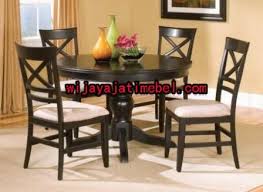 Kursi Makan Silang Meja Bulat Harga Murah Jati Modern Wijaya Jati Mebel Ide Dekorasi Rumah Dekor Dan Kursi Meja Makan