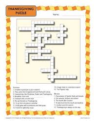 I hope you enjoy the easy printable crossword puzzles below. Thanksgiving Worksheet Crossword Puzzle