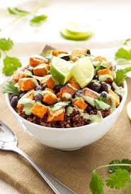 As long as you use a safe dairy free milk for your allergens, the base of this sweet potato bowl is top 8 allergen free. Sweet Potato And Black Bean Quinoa Bowls Spoonful Of Flavor