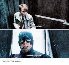 Dominique) baby i could do this. I Could Do This All Day Civil War And First Avenger This Is Why Captain America Is Amazing Captain America Trilogy Captain America Avengers