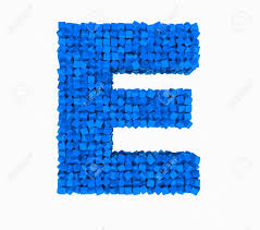 There are 26 letters in the english alphabet, consisting of 21 consonants and five vowels. 3d Design The English Alphabet Cubes Vrashenie A Blue Letter E Stock Photo Picture And Royalty Free Image Image 73268998