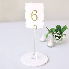 Clear Wedding Table Number Holders In 2020 Wedding Table Number Holders Wedding Guest Table Table Number Stands