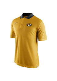 Black And University Gold Polo Shirt Missouri Tigers Nike Mens Gold Staff Short Sleeve Polo Baseball Outfit Nike Polo Shirts Nike Polo