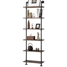Phoenix modern industrial ladder wall mounted bookcase, rustic bronze/light brow by furniture pipeline+p9 (1) sale. Industrial Pipe Shelves Rustic Wood Ladder Bookshelf Wall Mounted Shelf For Living Room Decor And Storage Buy Online In Luxembourg At Luxembourg Desertcart Com Productid 161032333