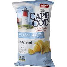 Manufactured in a gluten free facility that processes dairy, nuts and eggs. Cape Cod Lightly Salted Potato Chips Potato Sendik S Food Market