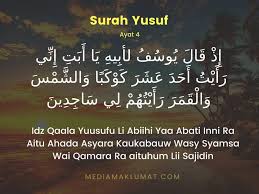 Text of surah yusuf ayat 4. Inilah Doa Agar Muka Nampak Cantik Dan Berseri Seri Surah Yusuf
