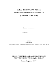 330 bukit tinggi jakarta selatan telp. 338745164 Draft Kontrak Konsultan Perorangan Pdf