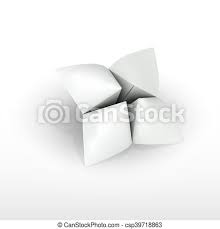 Blank Paper Fortune Teller Vector Design Blank Paper Fortune Teller Can Be Used As Illustration For Printing Or Web Canstock