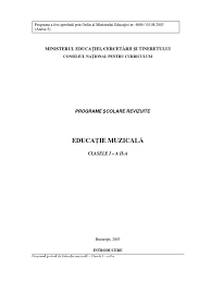 Check spelling or type a new query. Programa Educatie Muzicala Clasele I Si A Ii A