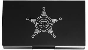 We currently produce foil embossed business cards for: Police Metal Business Card Holder