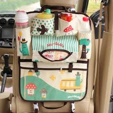 Baby Diaper Bag For Mom Car Covers Back Seat Multi Pocket Infant Travel Nappy Handbags Storage Car Seat Organizer Hanging Basket Storage Backseat Car Organizer