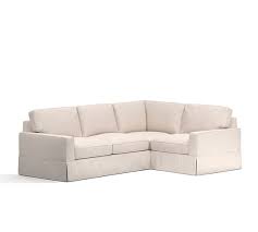 The pb comfort roll arm sectional was hands down my favorite. Pb Comfort Square Arm Slipcovered 3 Piece Sectional Pottery Barn