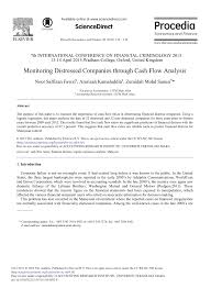 Businesses, from large to small, pay out dividends to return cash to their company shareholders. Pdf Monitoring Distressed Companies Through Cash Flow Analysis