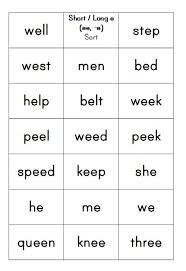 See full list on education.yourdictionary.com Word Study Lesson Short E E Ee The Measured Mom