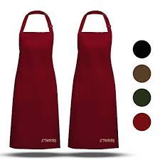 Etmury Tabliers De Cuisine 2 Pack Tablier Avec Poche Etanche Reglable Anti Taches Pour Cuisine Familial R Tablier Cuisine Restaurant Barbecue Cuisine Familiale
