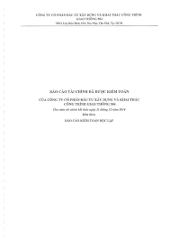 công ty cổ phần đầu tự xây dựng và khai thác công trình giao thông ...