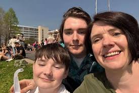 A teenager from Wales travelled 4,000 miles to America to watch the total  eclipse