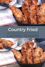 To make the breading, whisk together the flour and spices in a medium bowl. Country Fried Buttermilk Chicken Tenders