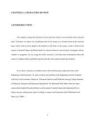 For one thing, they get to college which is more than most people of a certain generation. Literature Review