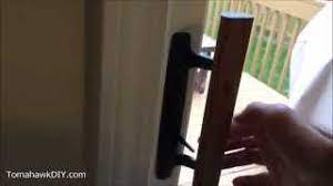 The video go all the way out to gutting the door but you only need to go till step 5 or so. How To Fix Sliding Glass Door Lock Youtube