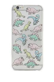A Clear Hard Shell Case For The Iphone 6 And Iphone 6s Featuring An Allover Dinosaur Pattern On T Phone Case Accessories Girly Phone Cases Iphone Phone Cases