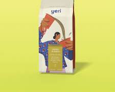 Image of Yeri Coffee bag with the farmer illustration