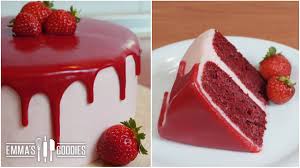 A red velvet cake is instantly recognizable with its bright red color offset by a white cream cheese frosting. Red Velvet Cake Recipe With Cream Cheese Frosting Drip Cake