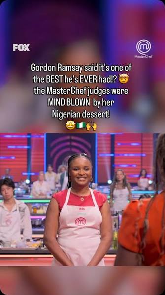mouth watering AND eye opening 🍫🤩 her puff puff was NOT a pass 🤭, meet  Rita, representing Nigeria for Team Africa on #MasterChef: Global Gauntlet,  streaming NOW on @Hulu! 🏆🌎👩‍🍳🔪
