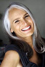 Ingrid Becker Glamorous Hair Silver Haired Beauties Grey Hair Inspiration