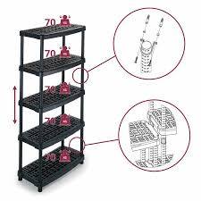 Pour ajouter de la chaleur dans une pièce, rien de mieux que de choisir des étagères aux couleurs vives. 5 Etagere Etageres Resine Noire 93x45x188h Boutique Jardinitis