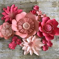 Fold each square in quarters, making sure to keep the curved lines on top. Flowers 35 Mm 10 Salmon Pink Paper Roses For Crafts Decorations Scrapbooking Card Making Plants