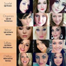 Younique Foundation Color Chart Light Shades Younique