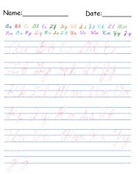 These cursive printables worksheets are great for any classroom. Printable Cursive Alphabet Worksheets